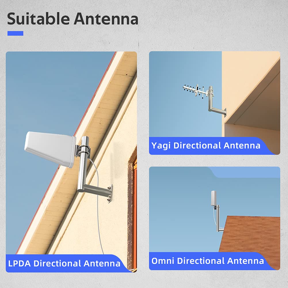 ANNTLENT Mât d'antenne Type L Antenne Extérieure- Mât d'antenne Extérieur-Universel de 30 cm de Longueur pour Antenne d'amplificateur de Signal de Téléphone Portable / d'antenne Satellite
