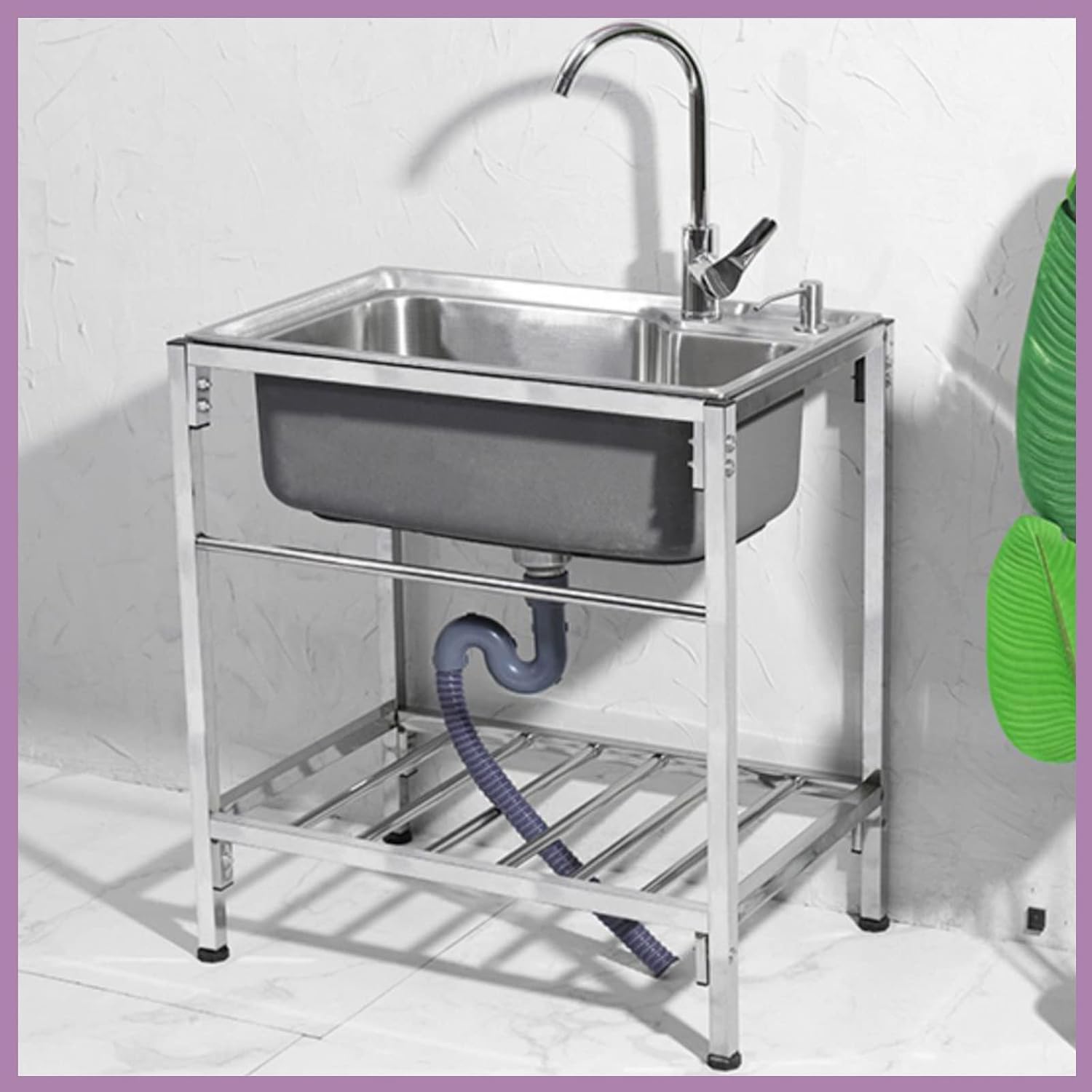 流し台 ステンレス ガーデンシンク ステンレス流し台 屋外用55×50×80