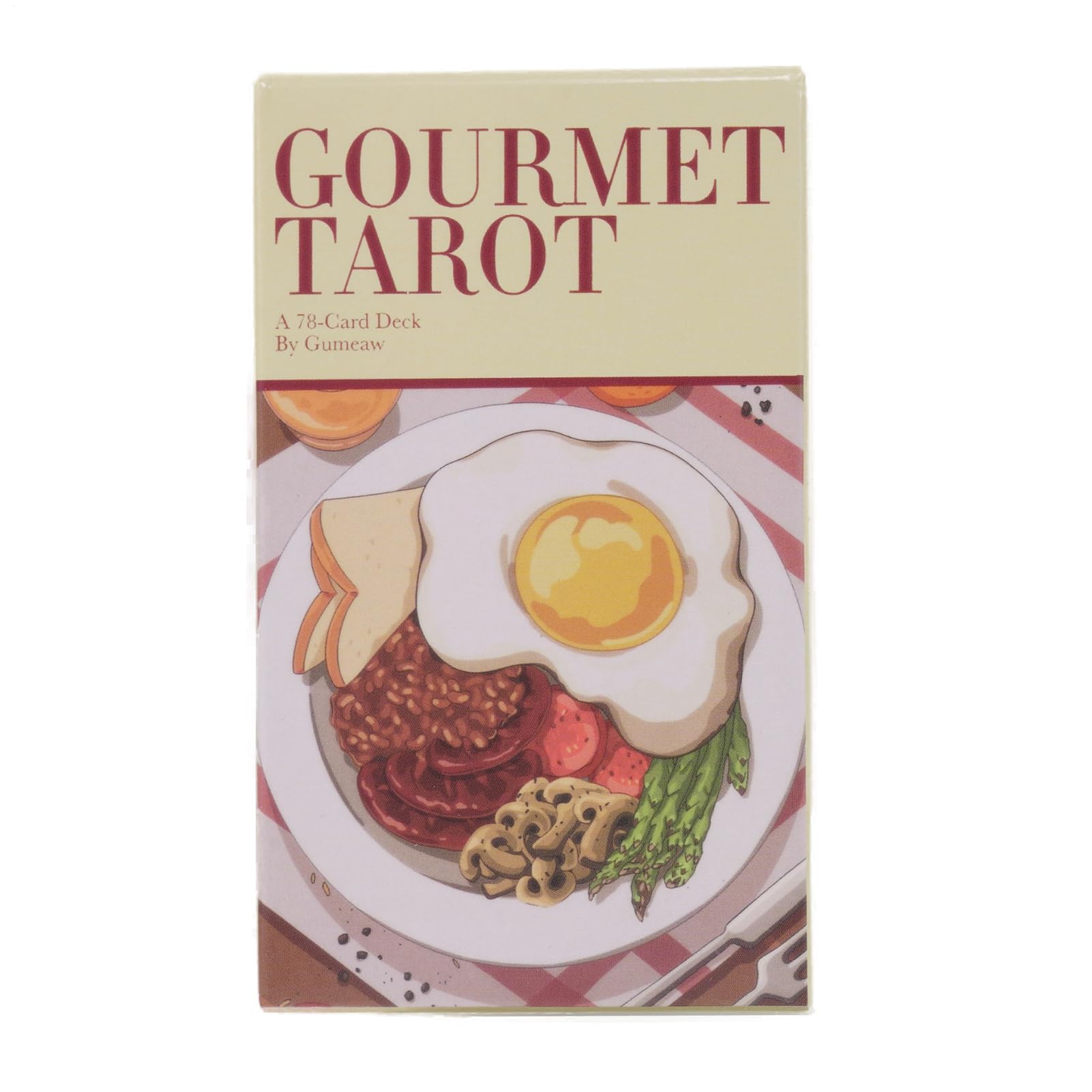 Gourmet Tarot Deck, Fortune Divination Cards, 78-Card Set Design, Artistic Culinary Theme, Ideal for Beginners Professionals, Tabletop Reading Game Spiritual Practice Tool