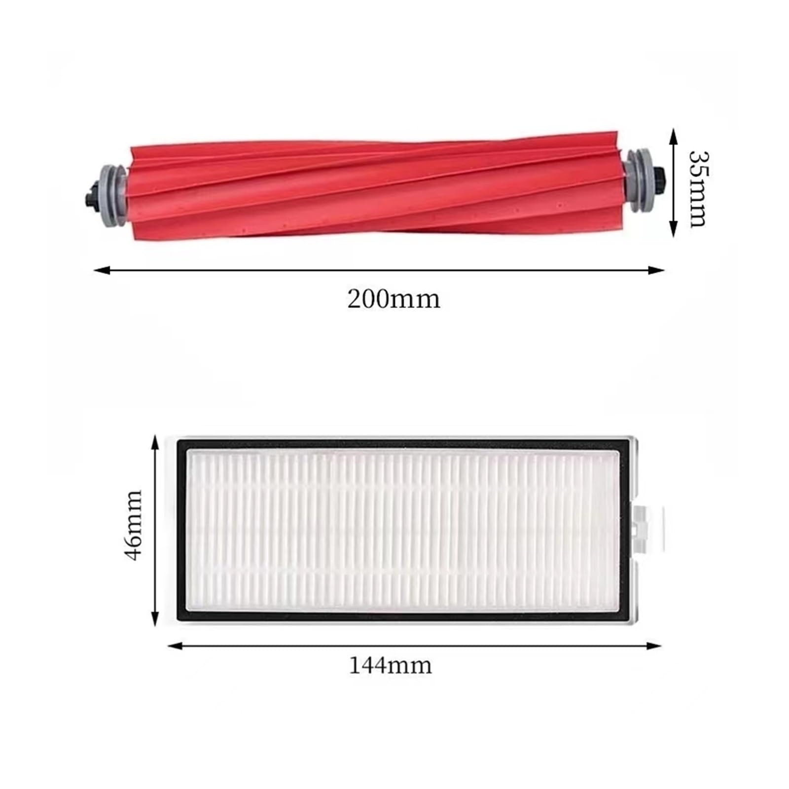 Panno for Scopa con Spazzola Laterale Principale, Compatibile con Roborock,(O)