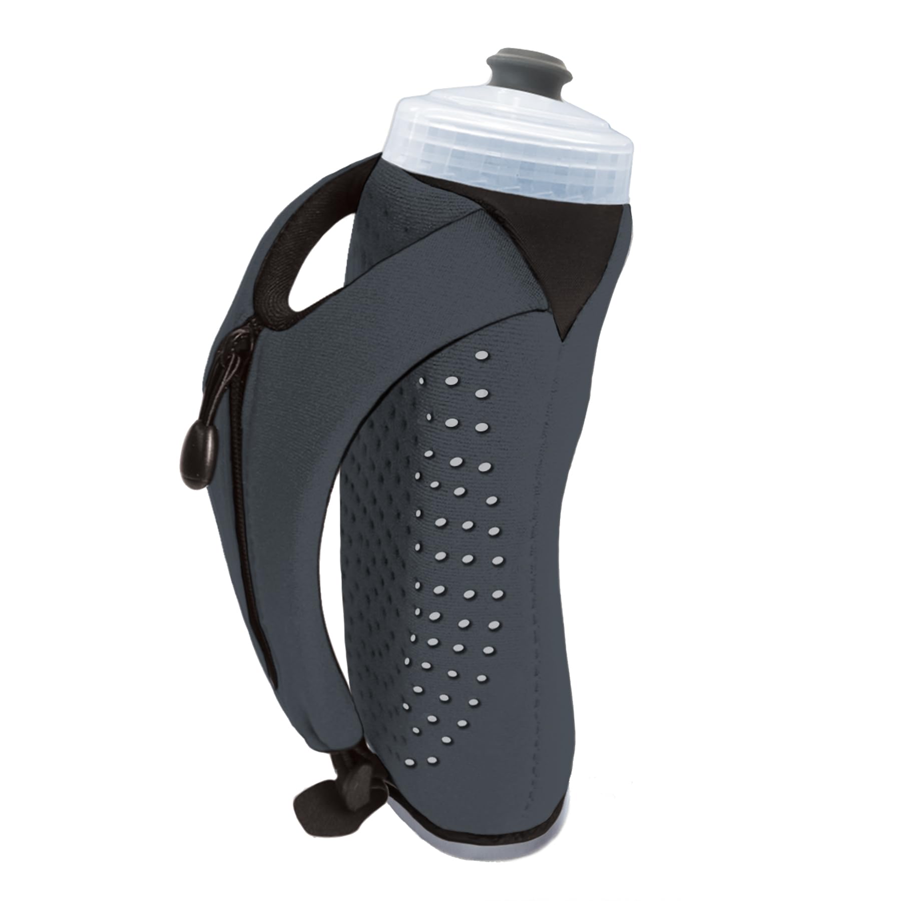 Amphipod Hydraform Ergo-Lite Handheld Water Bottle, BPA-Free Minimalist Insulated Hydration for Ultra-Running & Walking - Charcoal - 20 oz