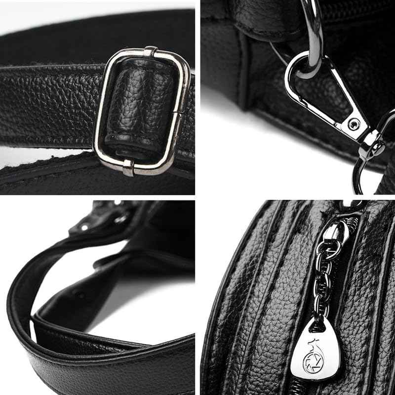 Borsa Bauletto con Tracolla da Donna in Pelle Sintetica Sacchetto Hobo Borsa a mano Borsa a spalla Borse Manici Lunghi Donne Borsetta Borse a tracolla Bianco