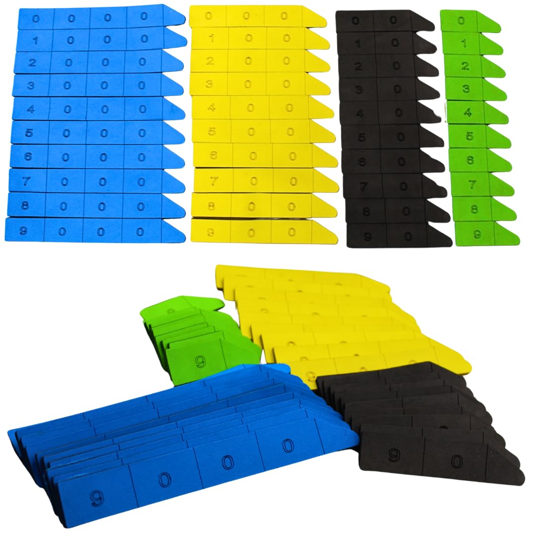 The Labworld Place Value Strips kit Big Size Multicolor Set of 40 Pieces, Foam, for Mathematics Kids Learning, Montessori Manipulatives