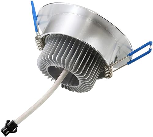 Miniatura 2 de Pocketman Paquete de 10 lámparas LED de techo de 110 V, 3 W, lámpara de foco blanco frío, lámpara empotrada, con controlador LED