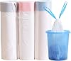 3 Rolls 15L Bin Bags Bin Liners Drawstring Rubbish Bags, Small Bin Bags Degradable Trash Bags Unscented Indoor Garbage Bags for Bedroom Kitchen Office (45x50cm, 15L
