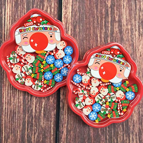 Hystyle Christmas Erasers, Holiday Eraser, 120+ Pcs, Amazing Kids Students Gift, Party Prizes Favors, 4 Box #TOP6