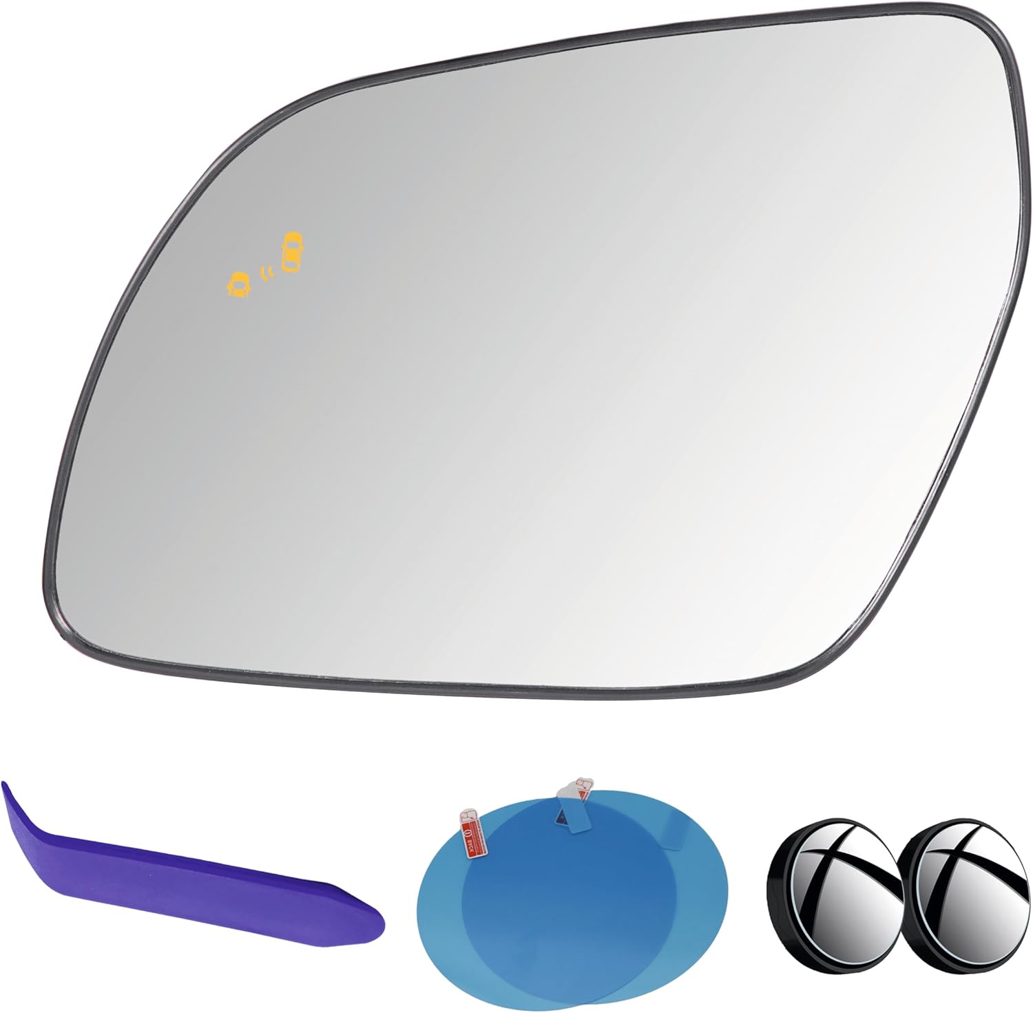 EAP Driver Side Mirror Glass Compatible with Hyundai Venue 2020-2024, Heated, Blind Spot, 87611K2320 87611K2330