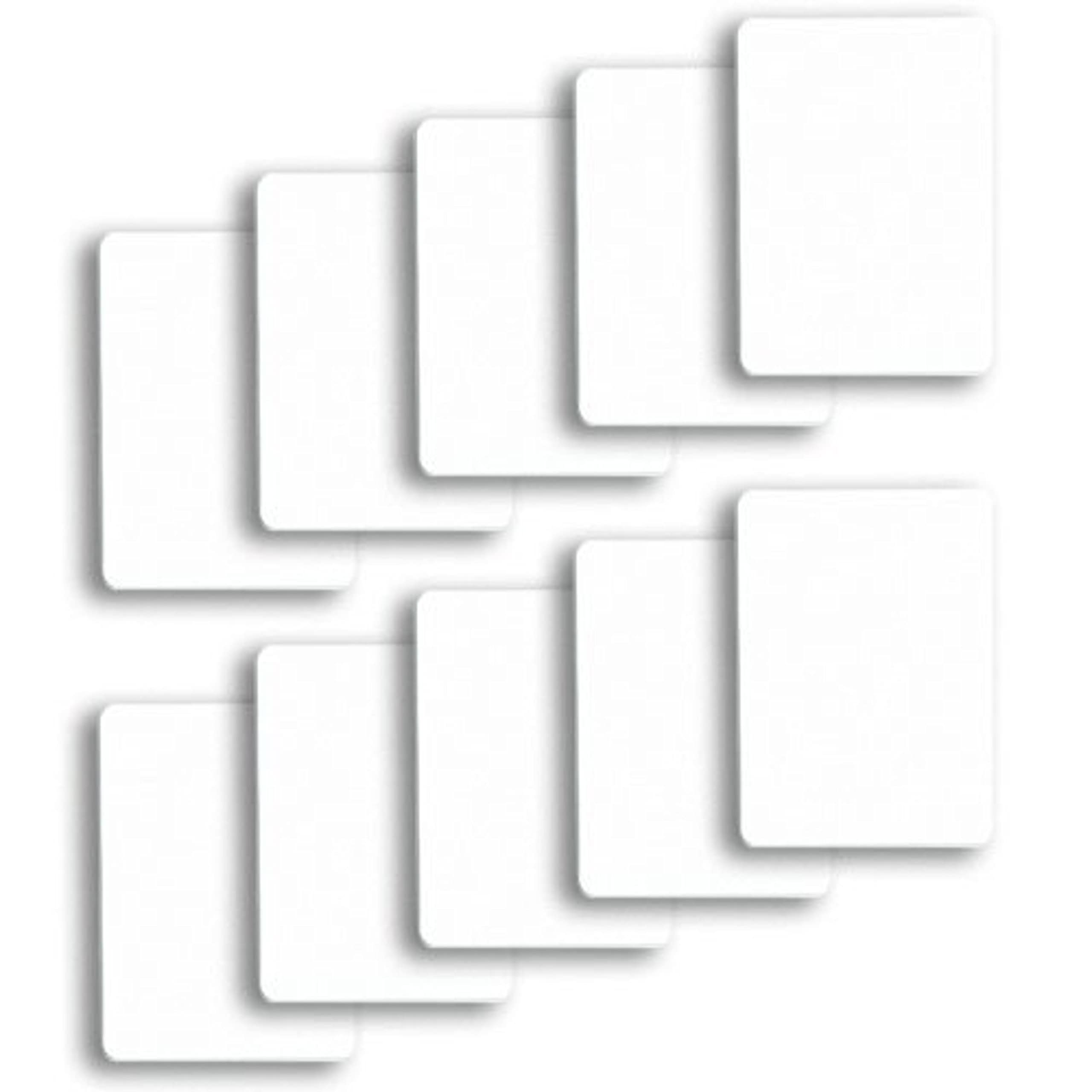 Brybelly Lot of 10 Poker Size Cut Cards (White)