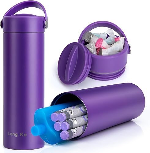 Miniatura 9 de Estuche de Viaje Refrigerador de Insulina 24H con Paquete de Hielo Aprobado por TSA - Estuche de Viaje Refrigerador de Medicamentos Estuche de Viaje