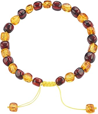 Baltic Amber Original Bracelet Gift Set - 100% Certified & Authentic Premium Quality Original Baltic Amber - Genuine Amber Stone Beads, Amber, Amber