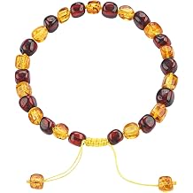 Baltic Amber Original Bracelet Gift Set - 100% Certified & Authentic Premium Quality Original Baltic Amber - Genuine Amber Stone Beads, Amber, Amber