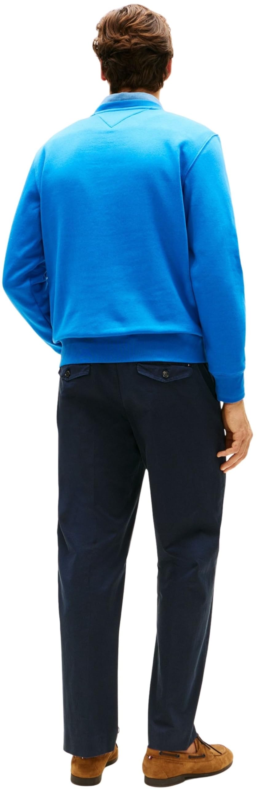 Tommy Hilfiger Sudadera Hombre Tommy Logo sin Capucha, Azul (Blue Orbit), XXL