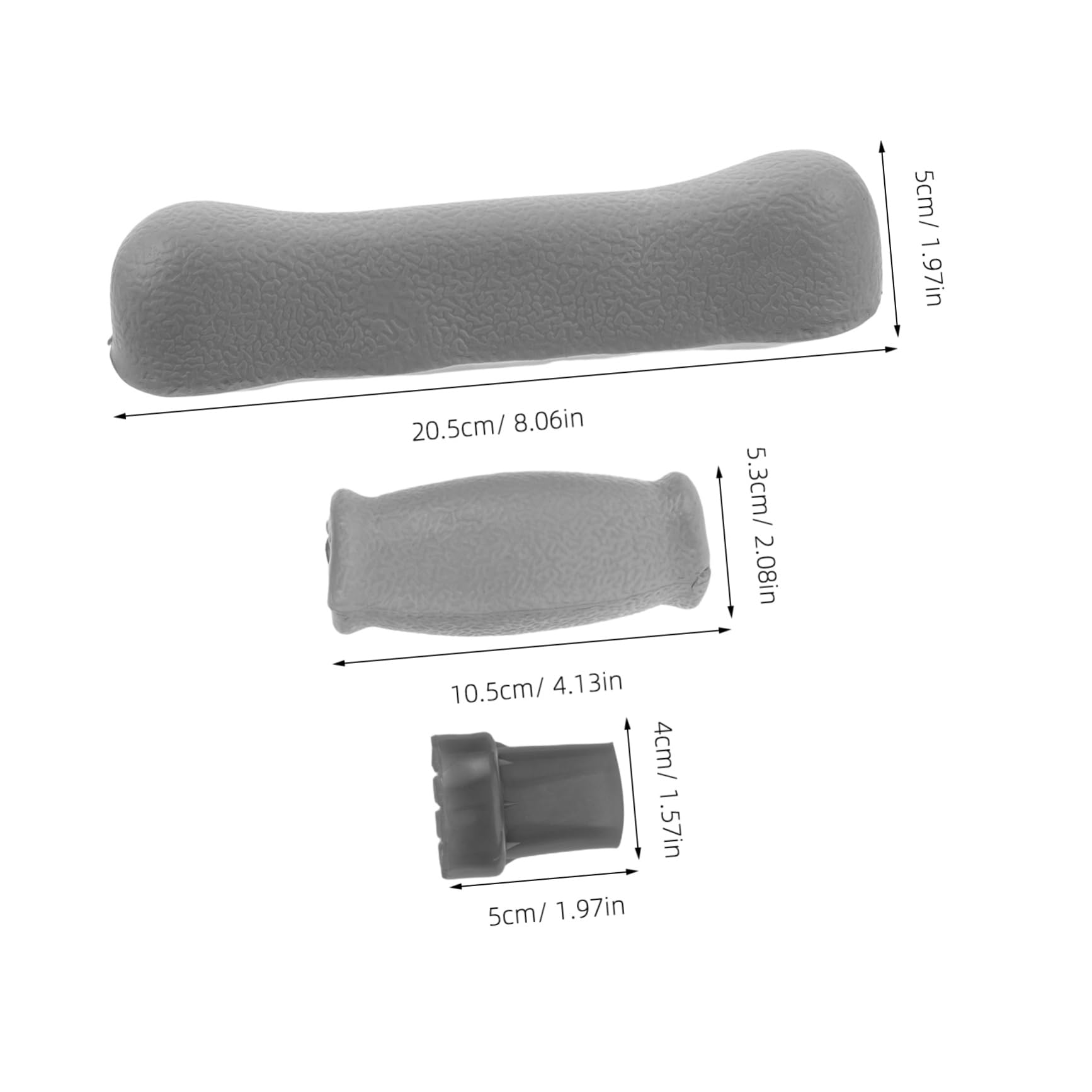 Beavorty 6pcs Crutch Accessories Walker Accessories Walking Cane Tips Armpit Pads for Crutches Cushion for Crutches Underarm Walker Feet Replacement Cane Bottom Rubber Padding Plastic