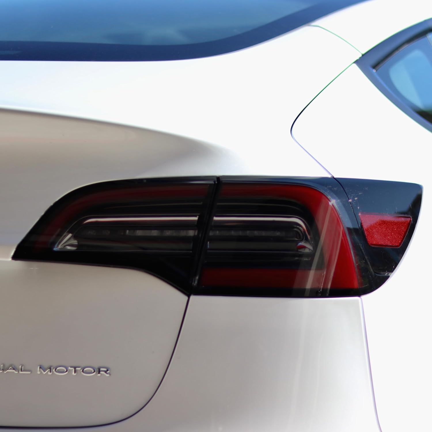 TWRAPS Tail Lights Smoke Tint PPF for Tesla Model 3 & Tesla Model Y, Smokey Taillamp Cover - Durable 8mil Paint Protection Film Guard, Tesla Accessories (Medium Smoke 50%)