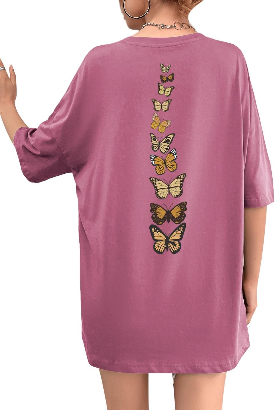 SOLY HUX Women's Oversized T Shirts Graphic Tees Casual Vintage Summer Tops Half Sleeve Shirts