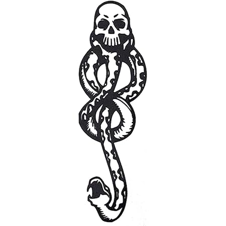 amazon com cokohappy 10 sheets magic death eaters dark mark mamba snake temporary tattoo for costume party everything else