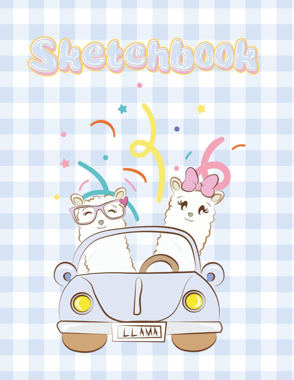 Llama Sketchbook: A Playful Sketchbook for Kids & Teens to Draw, Doodle, and Create, 8.5" x 11", 120 Blank Pages
