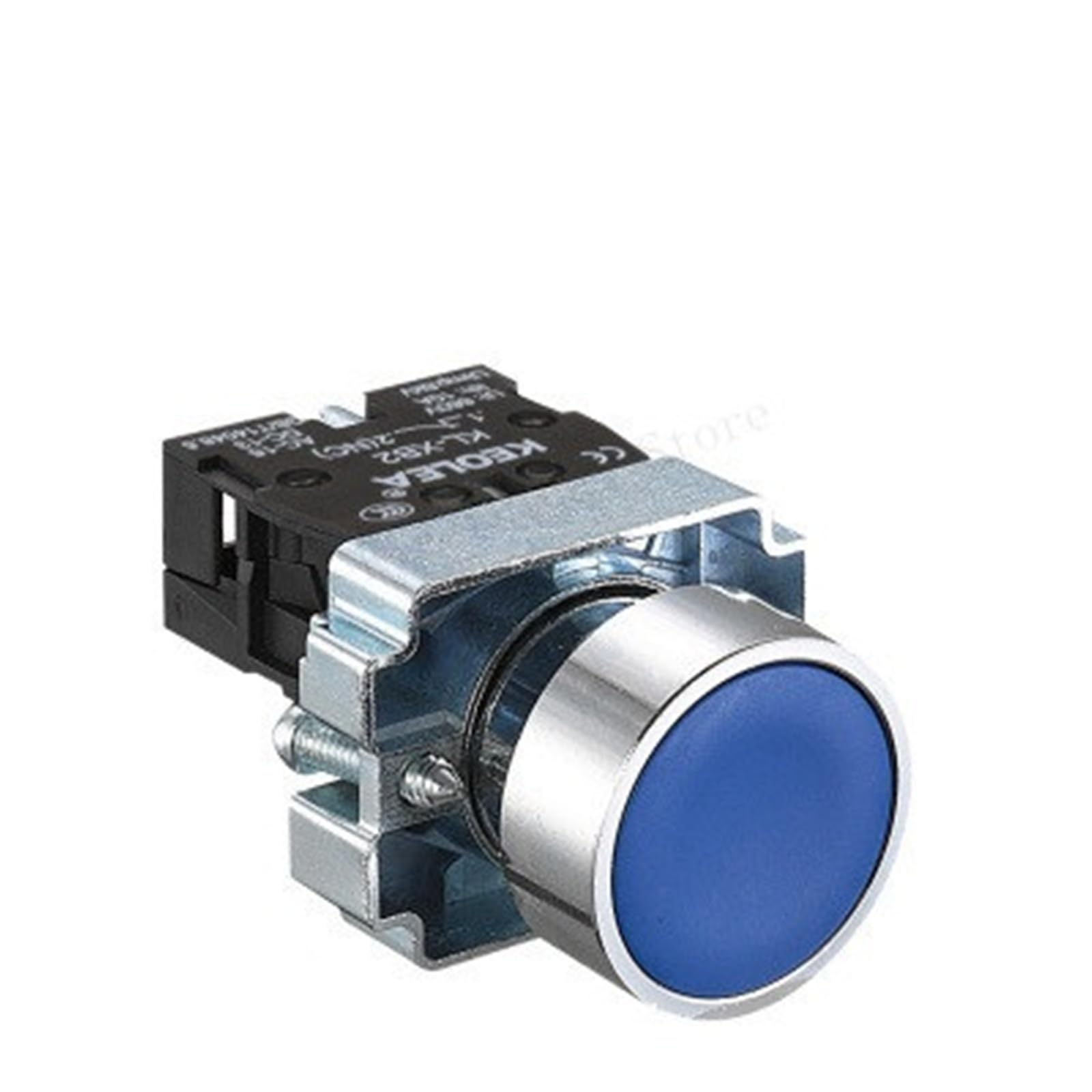 Interruptor pulsador de 22mm XB2-BA61 azul momentáneo con tornillos planos 20 uds 8