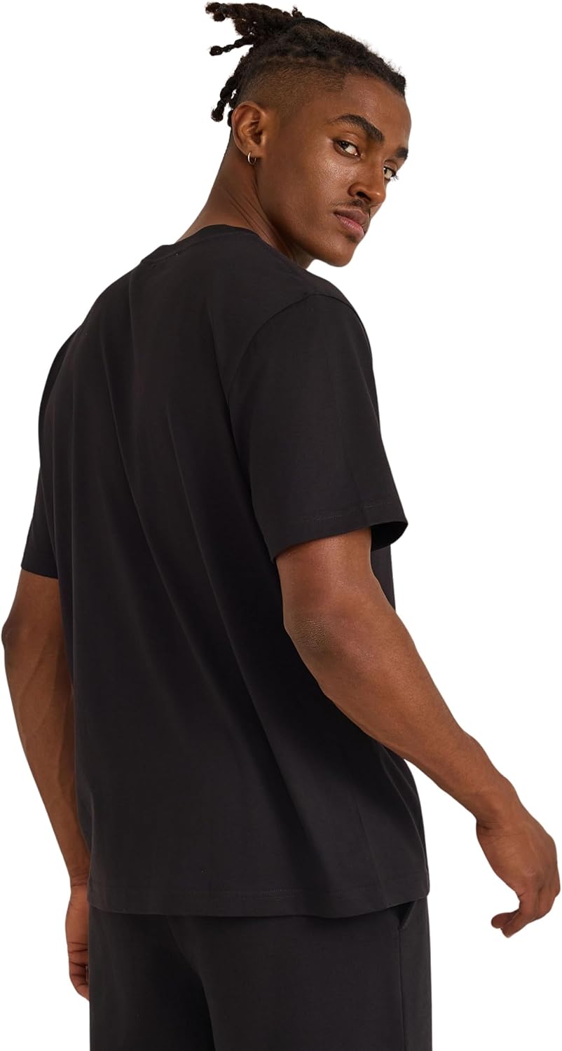 Organic Basics Mens True Heavy Boxy Fit Cotton Short Sleeve Tee Shirt - Image 2