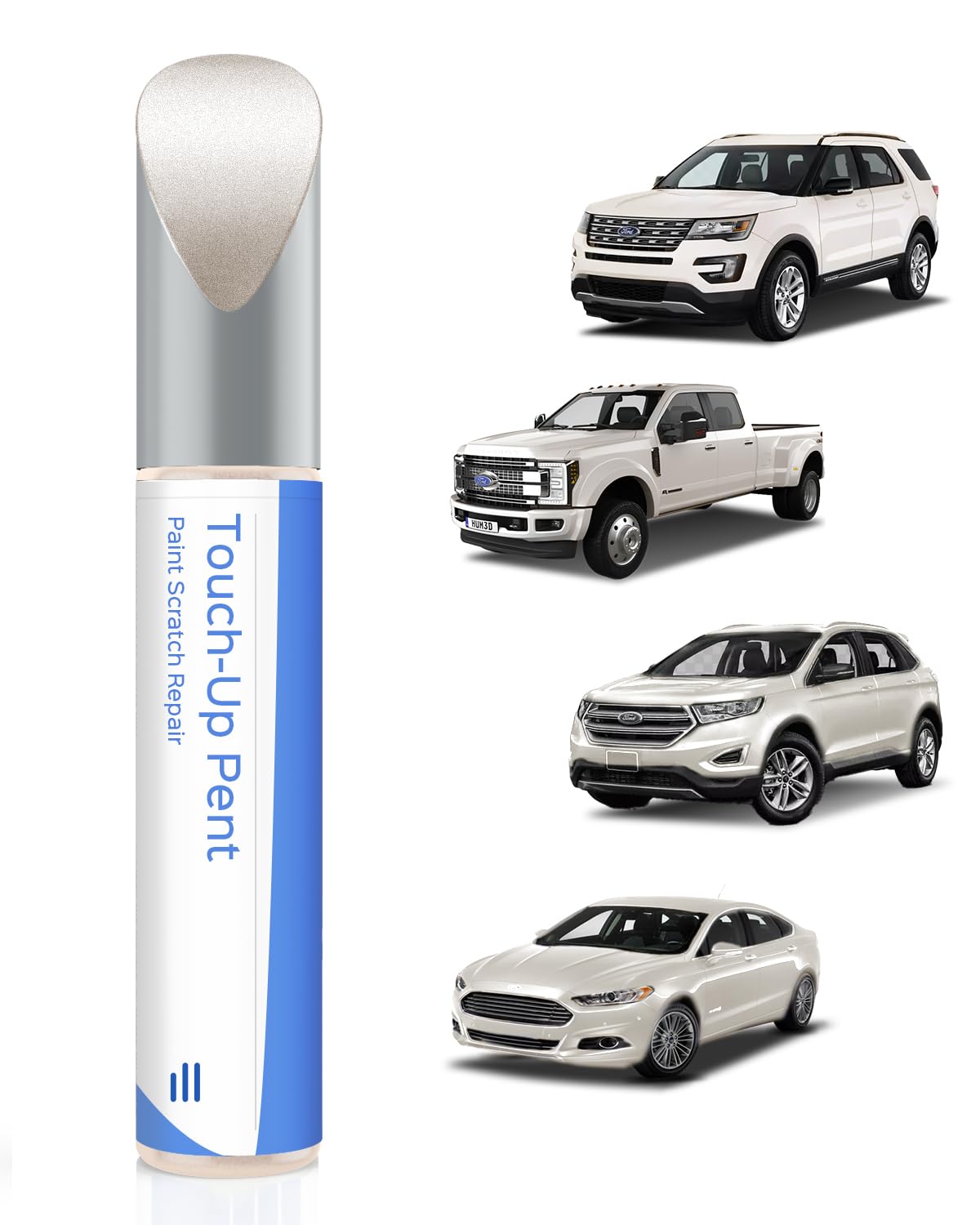 UG White Platinum Metallic Tricoat Touch-Up Paint Compatible with Ford Exact Match for Chips and Scratches