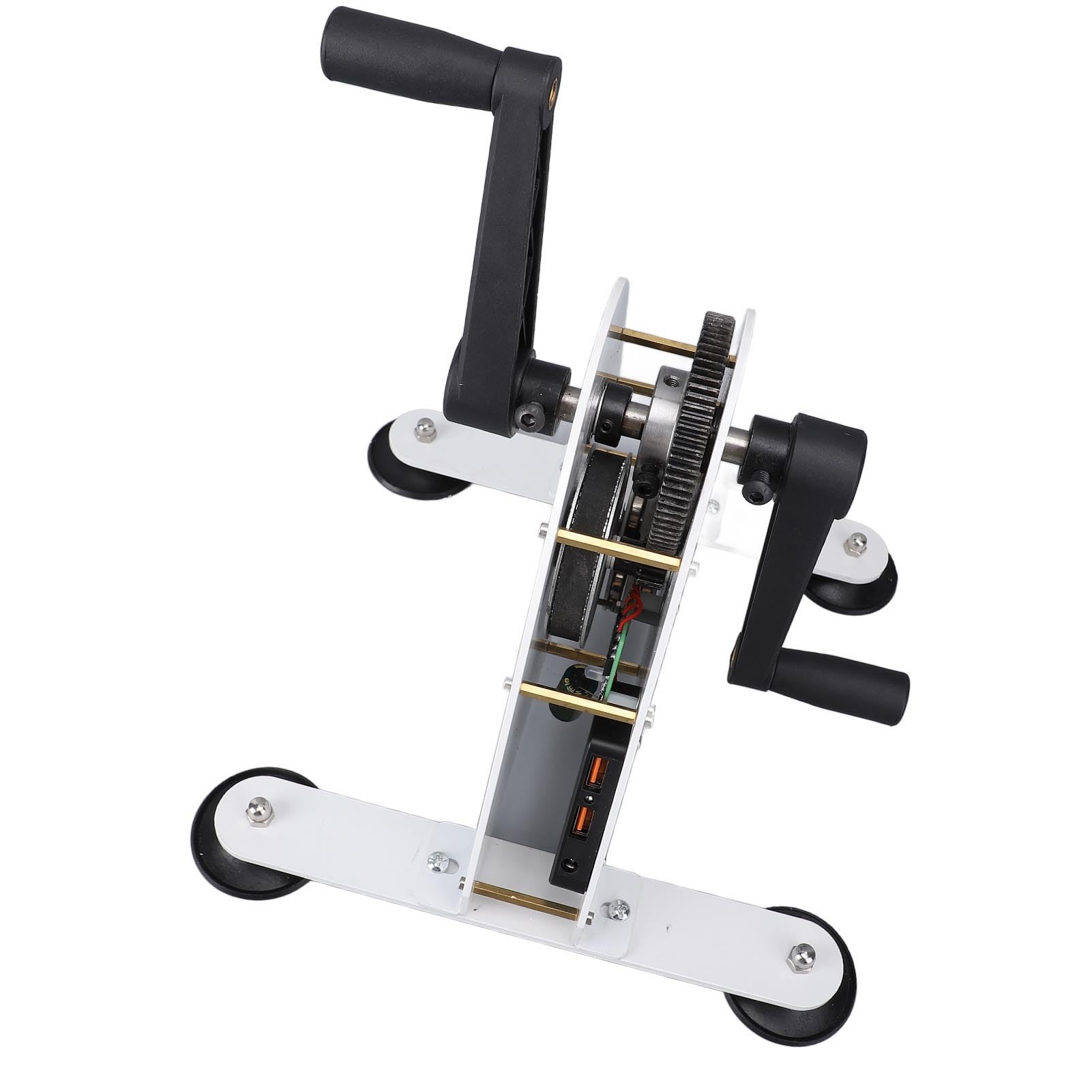 Eujgoov Generador de Pedal 50W DC 1-35V, Carga Rápida USB, Transmisión Silenciosa por Correa y Engranajes Metálicos, para Suministro de Emergencia Al Aire Libre y Carga de Portátiles