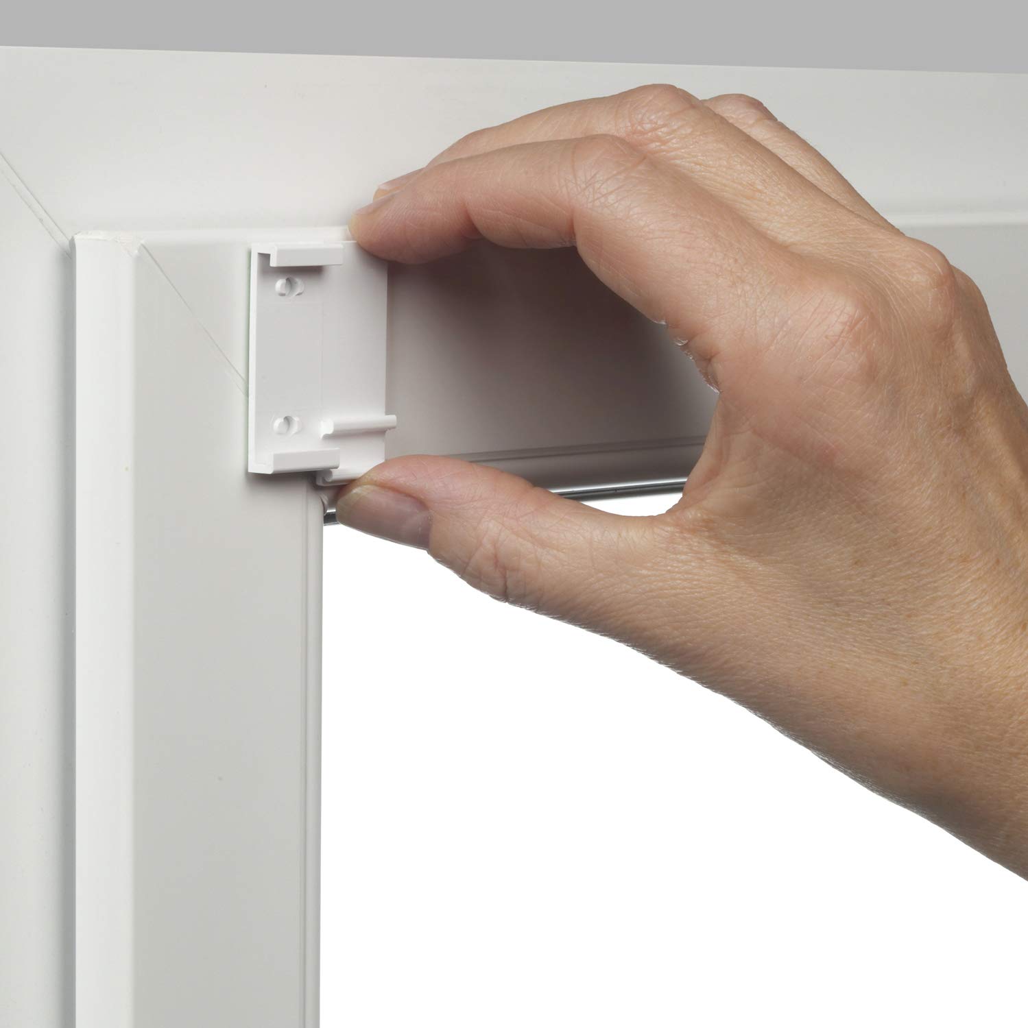 GARDINIA EASYFIX Estor Enrollable con Reverso térmico para enganchar o Pegar, Estor Enrollable Opaco sin taladrar, Protección térmica, Ahorro energético, Pizarra, 90 x 150 cm (AnxAl)