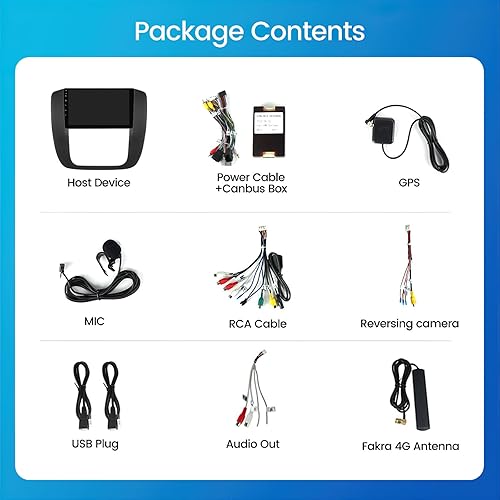 Miniatura 6 de Radio de coche Android 12 para GMC Yukon Chevrolet Chevy Silverado Tahoe Suburban 2007-2012 Kit de tablero de actualización estéreo, 8 núcleos 1280