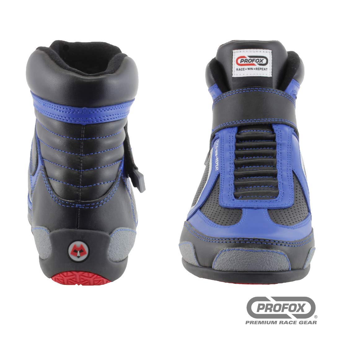 PROFOX Laceless SFI 3.3/20 Mid-top Driving Racing Shoe (Blue, 9)