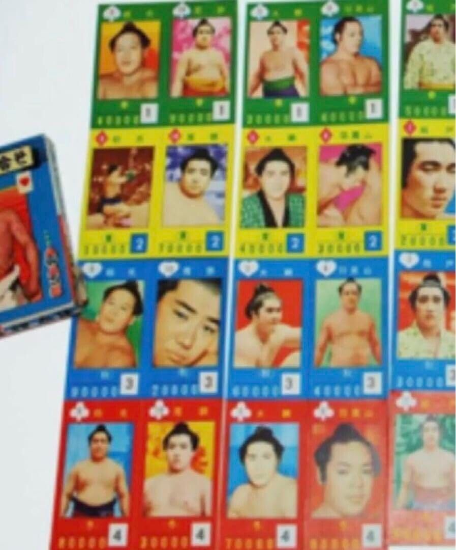 Amazon.co.jp: 当時物 新案 大相撲合わせ 大鵬 朝汐 若乃花 柏戸 栃錦 