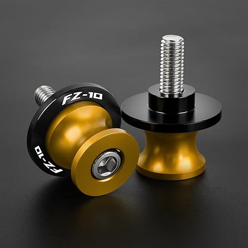 TCHAU Swingarm for Yamaha FZ10 FZ-10 FZ 10 FZ25 FZ150 Motorcycle Accessories CNC Aluminum Swingarm Spools Slider Rear Stand Screws (Color Gold)