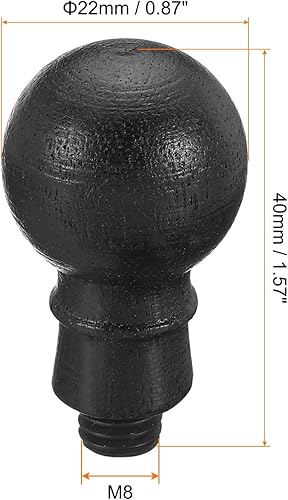 Miniatura 2 de PATIKIL Mango de sello de cera solamente, mango de madera de repuesto para sello de invitación de boda, tarjeta de invitación de boda, estilo sobre,