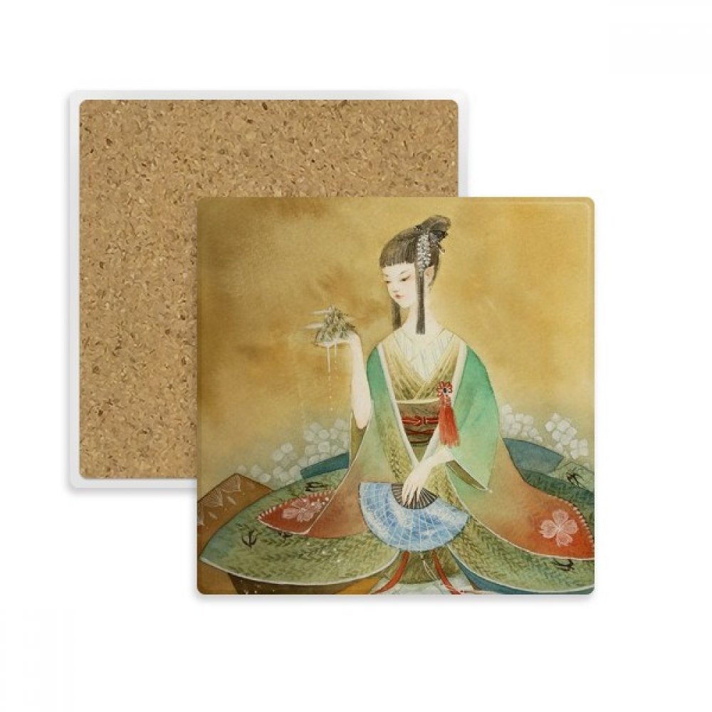 Porte absorbent pierre multicolore idée cadeau original style ancien