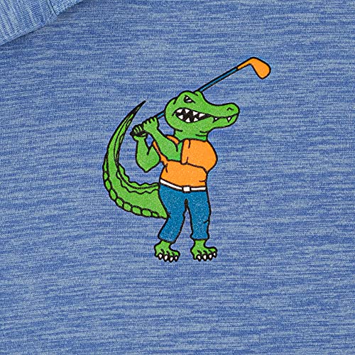 State Print Golf Shirt for Men – Men’s University Polo Moisture Wicking Dry Fit Performance Short Sleeve Regular Fit (US, Alpha, Small, Regular, Regular, Sky Blue Heather, Florida)3