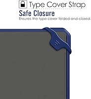 Vista 5 de MoKo Case Fit Microsoft Surface Pro 7 Plus/Pro7/Pro 6/Pro 5/Pro 2017/Pro 4/Pro LTE, funda protectora resistente todo en uno con soporte para Azul