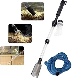 Limpador automático de cascalho, limpador elétrico de aquário, filtragem e drenagem de areia para aquário, aspirador de pó para tanque de peixes, ferramenta de limpeza de sifão para areia de cascalho, braçadeira de controlador de mangueira de água