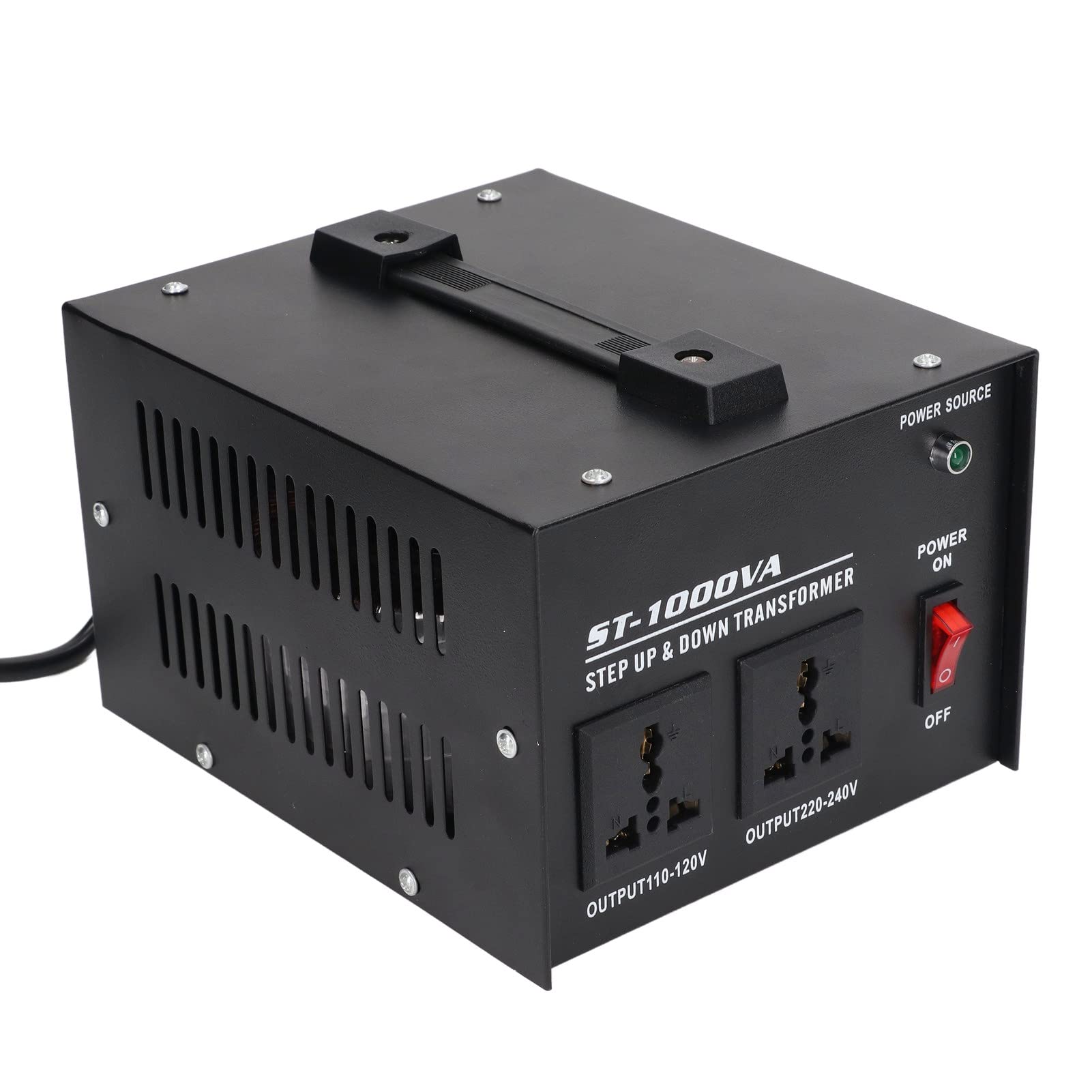 Convertidor de Voltaje del Transformador de 1000W Paso Up Fase única, Convertidor de Voltaje de Paso de 110 V a 220V para Secadores de Cabello, Exprimidores, Cocinas de Arroz