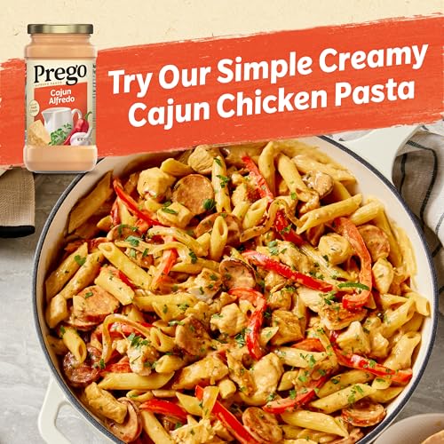Image of Prego Cajun Alfredo Pasta Sauce, 14.5 oz Jar