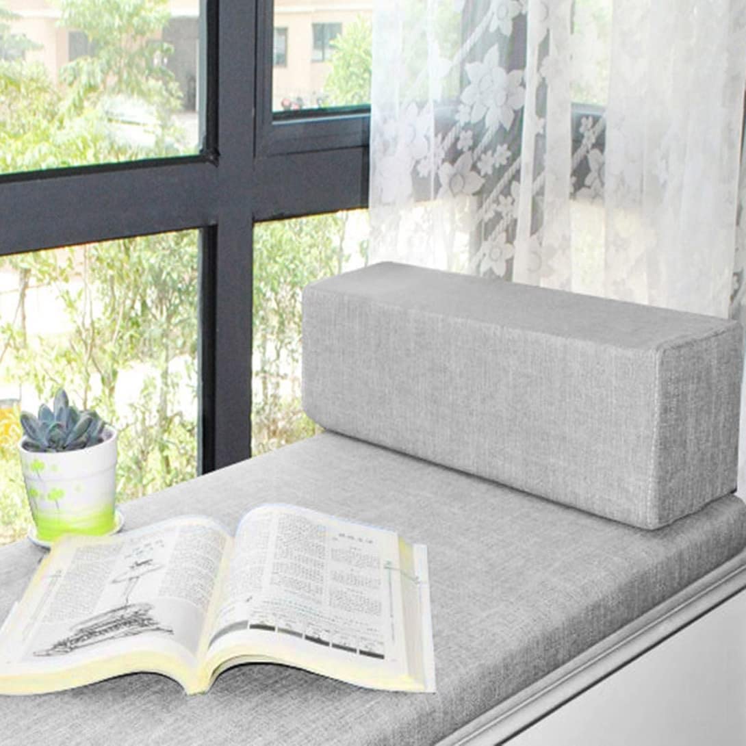 Coussin d'accoudoir de canapé de taille personnalisée, oreiller de matelas haute densité, remplissage d'écart de lit, traversin rectangulaire de tête de lit, coussin de soutien de cou amovible