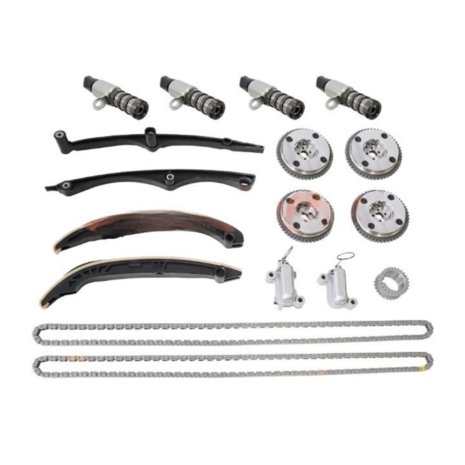 Kit de correa de distribución Kit de cadena distribución del motor, solenoide engranaje VVT ​​para Ford F150 Expedition Lincoln Navigator 3.5L 3496CC V6 GAS HL3Z-6B274-B