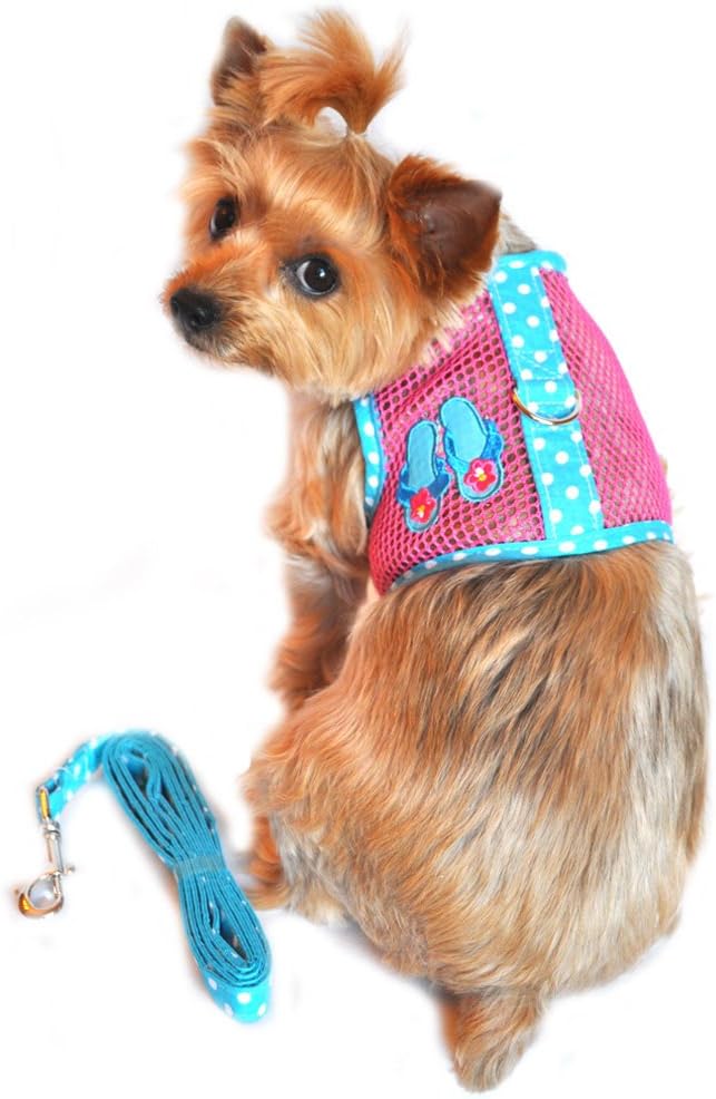 Trendy Pink and Blue Mesh Harness | Comfortable Pet Gear Trendy Pink and Blue Mesh Harness | Comfortable Pet Gear
