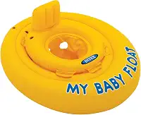 Intex, Baby Bote Float Amarelo com assento de perninhas (tipo fralda)