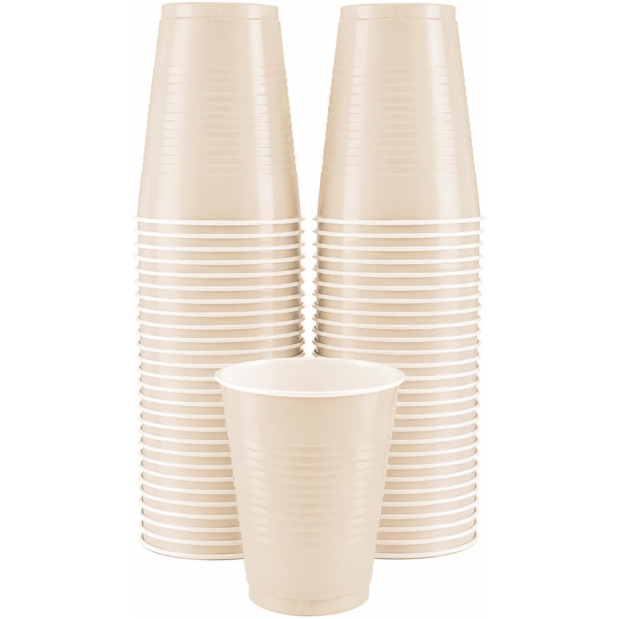 Amcrate Disposable Cups, Brown 18-Ounce Plastic Party Cups, Strong and Sturdy for Wedding, Christmas, Halloween, 50 Pack — Amazon image 19