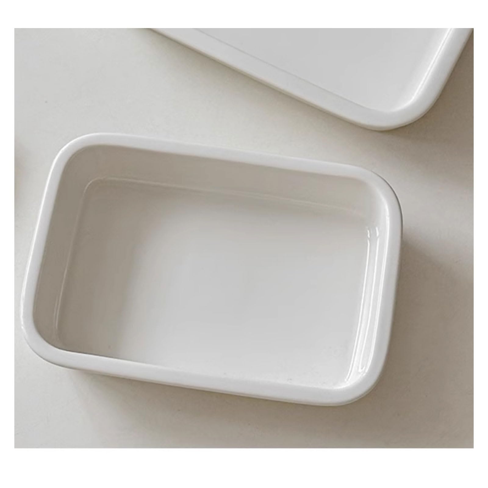 2PC Cuencos Aperitivos Vasitos CeráMico Ovalado Blanca Con Asas Hornear Servir Para Frutas Frescas Panes DecoracióN Mesa RúStica