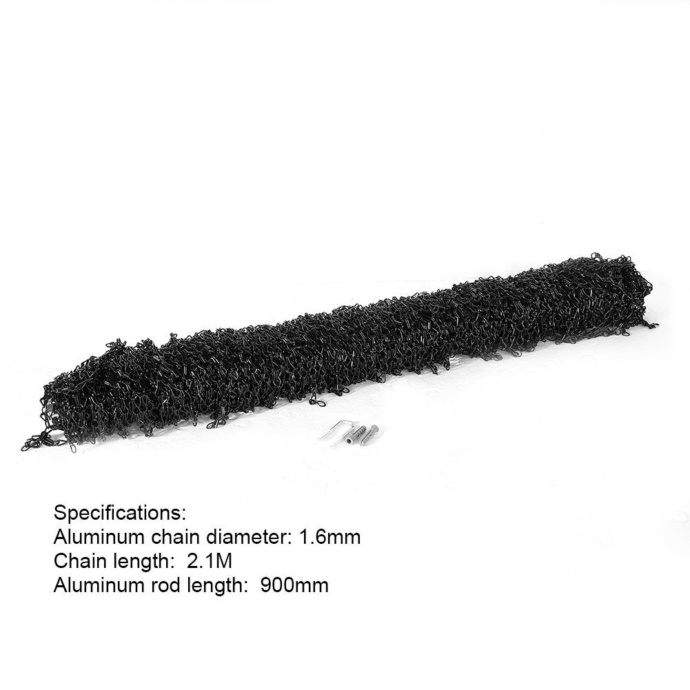 Aluminium Fliegenvorhang Insektenschutz Terrassentür Balkontür Kettenvorhang Türvorhang 90 x 210 cm, gegen Fliegen und andere Insekten, als Sichtschutz, für alle Standard-Türgrößen | Insektenschutz Terrassentür, Sichtschutz, Balkon