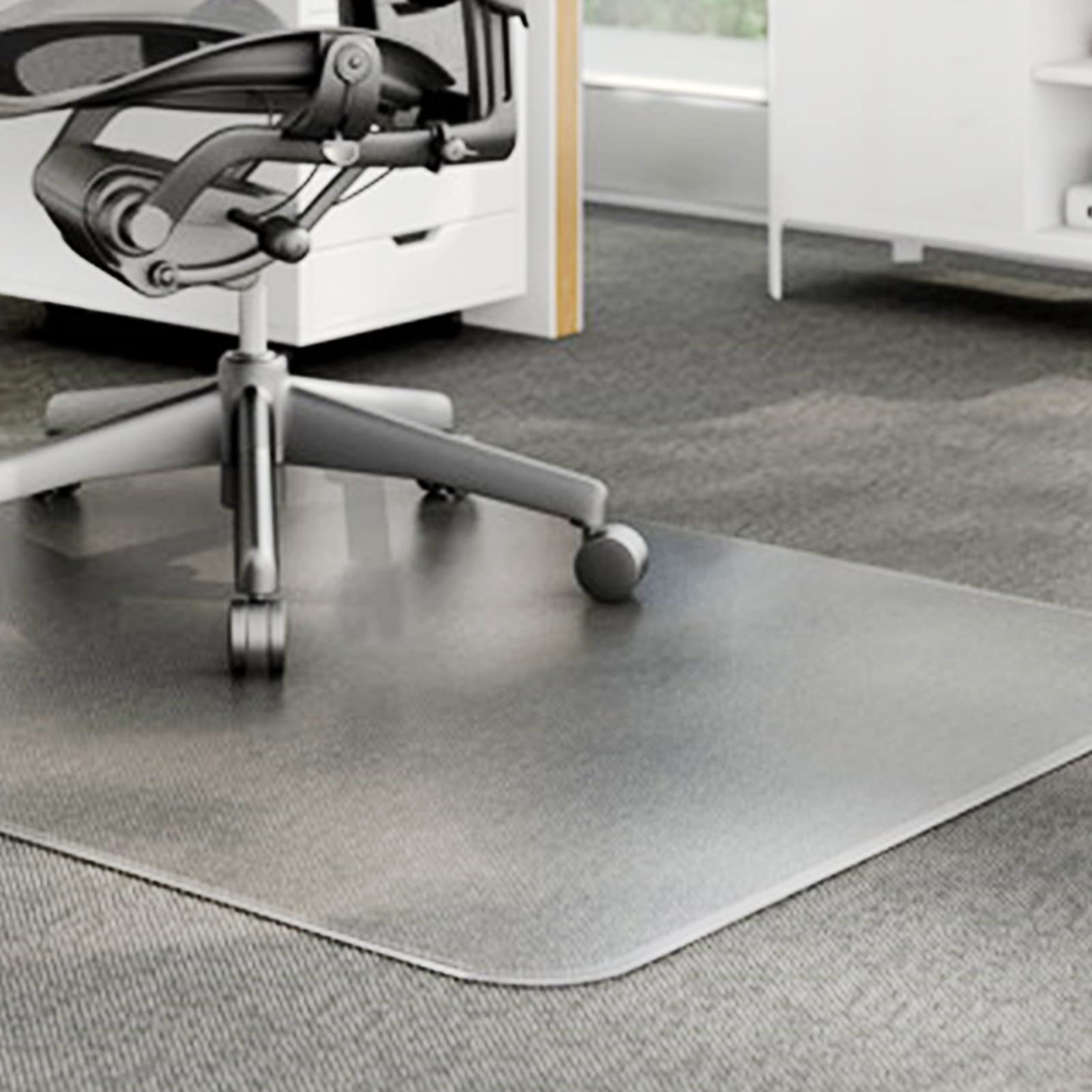 Tapete transparente para silla, antidesgarros, impermeable, antideslizante, protector de suelo (1,5 mm, 70 x 130 cm) para el hogar y la oficina