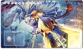 New Mlikemat Anime Digimon Playmat Omegamon Trading Card Game DTCG Mat Play Pad with Card Zones + Free Bag