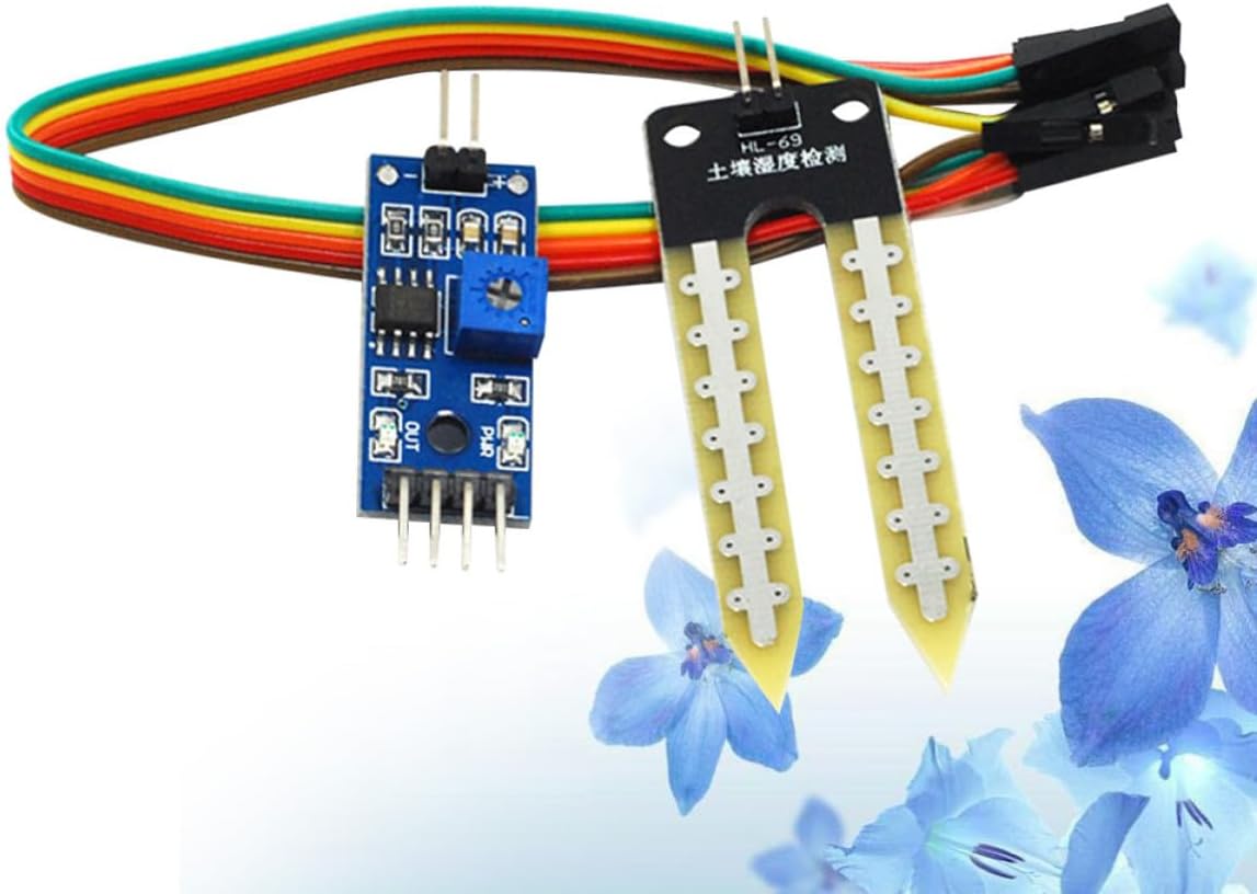 5 Pcs Soil Moisture Sensor Set with Lm393 Comparator, 3.3v to 5v
