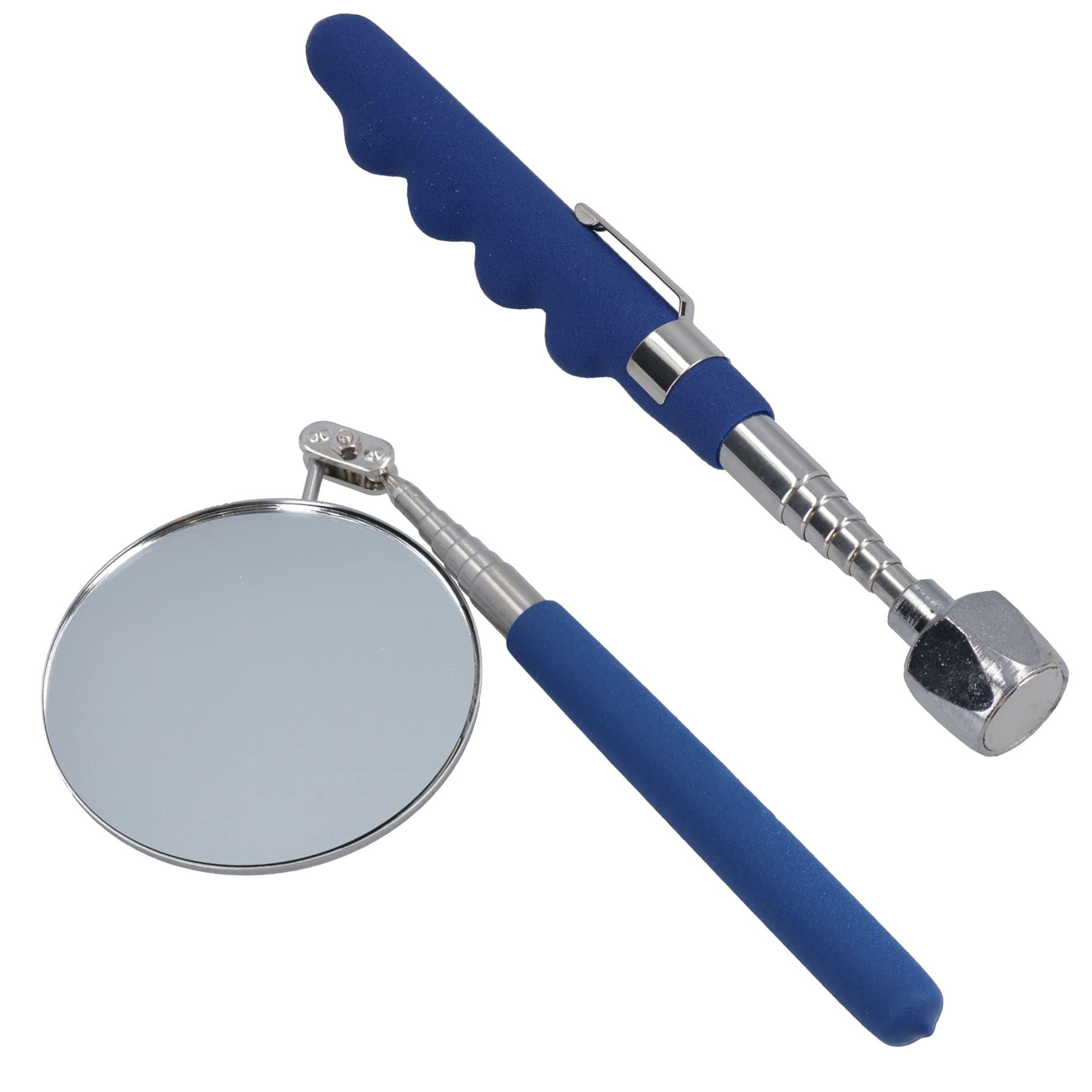 Outil de ramassage magnétique 7,3 kg pour récupérer vos outils tombés avec miroir 85 mm
