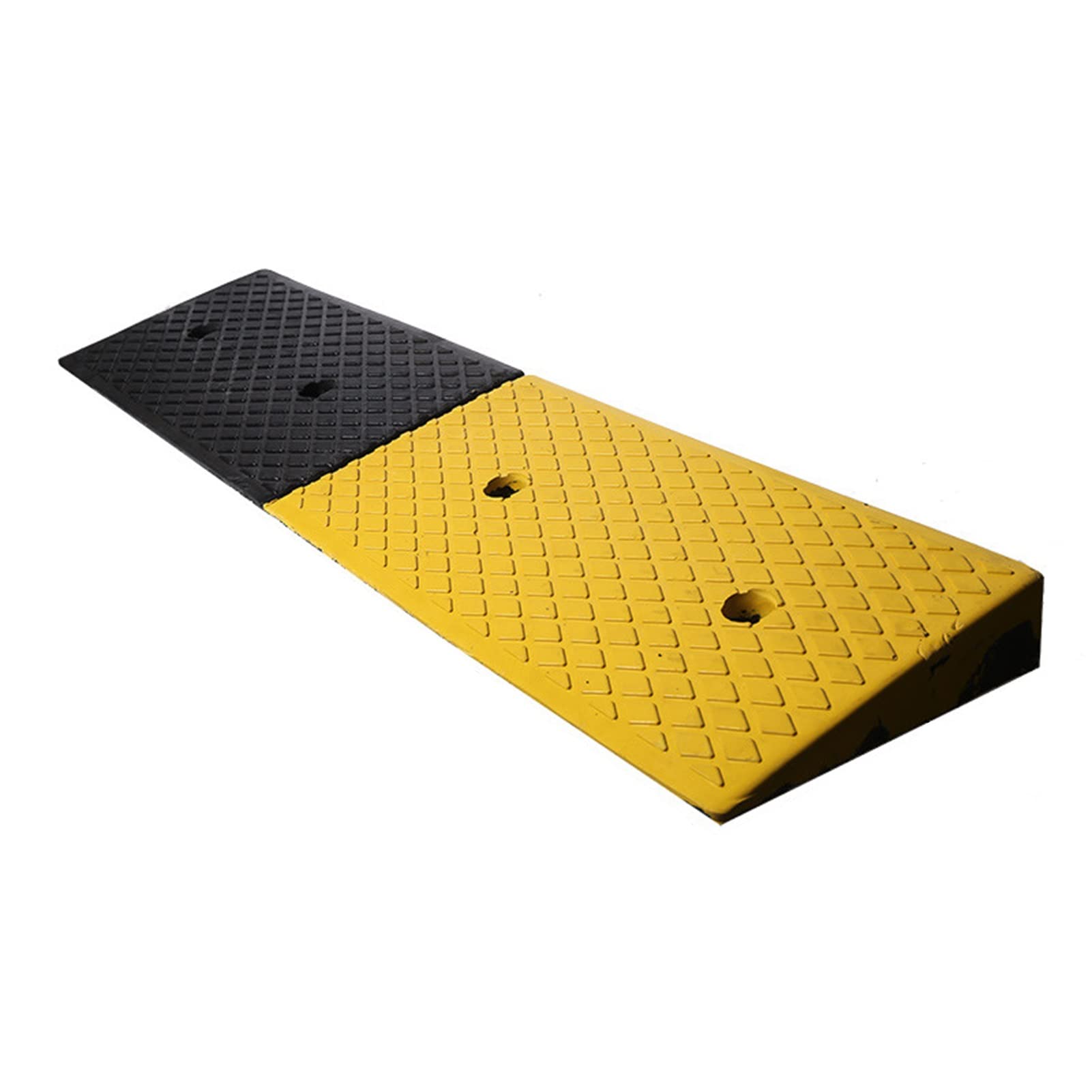 Threshold Ramp, Threshold Ramps Heavy Duty Rubber Plastic Curb Ramps, Portable Garage Entrance s Ramp, 5-13cm in Height, 500kg Load-Bearing,with Fixing Scr