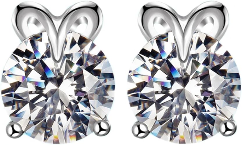 12 Constellation Sign 925 Sterling Silver Stud Earrings